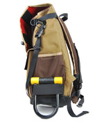 Load image into Gallery viewer, Coyote and Brown Flap Top Backpack
