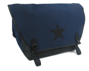 Navy and Black Waterproof Messenger Bag