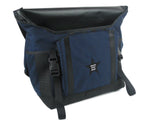 Load image into Gallery viewer, Navy and Black Waterproof Messenger Bag
