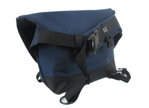 Navy and Black Waterproof Messenger Bag