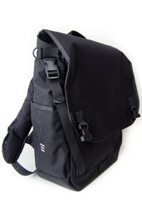 Black Flap Top Backpack