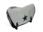 Load image into Gallery viewer, Silver and Black Waterproof Messenger Bag
