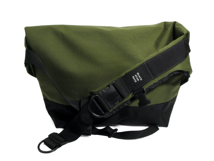 Olive and Black Waterproof Messenger Bag