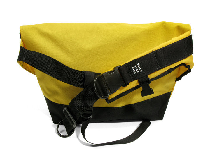 Yellow and Black Waterproof Messenger Bag