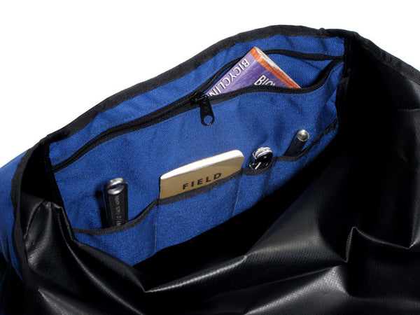 Royal Blue and Black Waterproof Messenger Bag – Black Star Bags