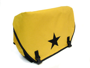 Yellow and Black Waterproof Messenger Bag