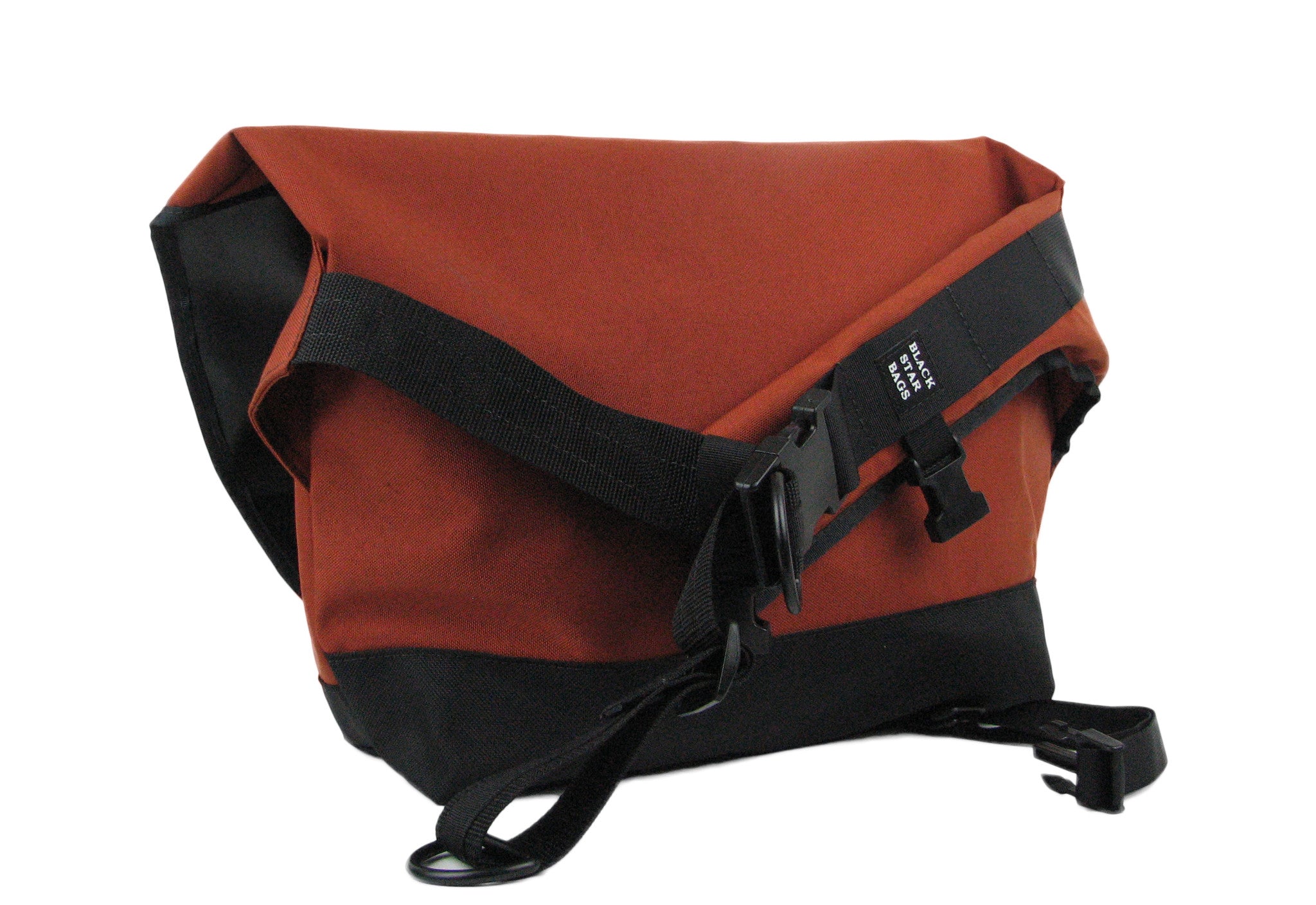 Rust and Black Waterproof Messenger Bag