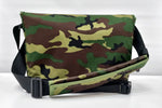 Load image into Gallery viewer, Small Messenger bag in Camo with white lining
